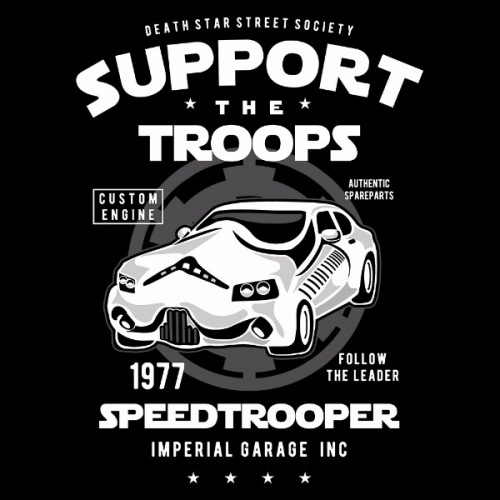 Pánské tričko s potiskem Speed Trooper